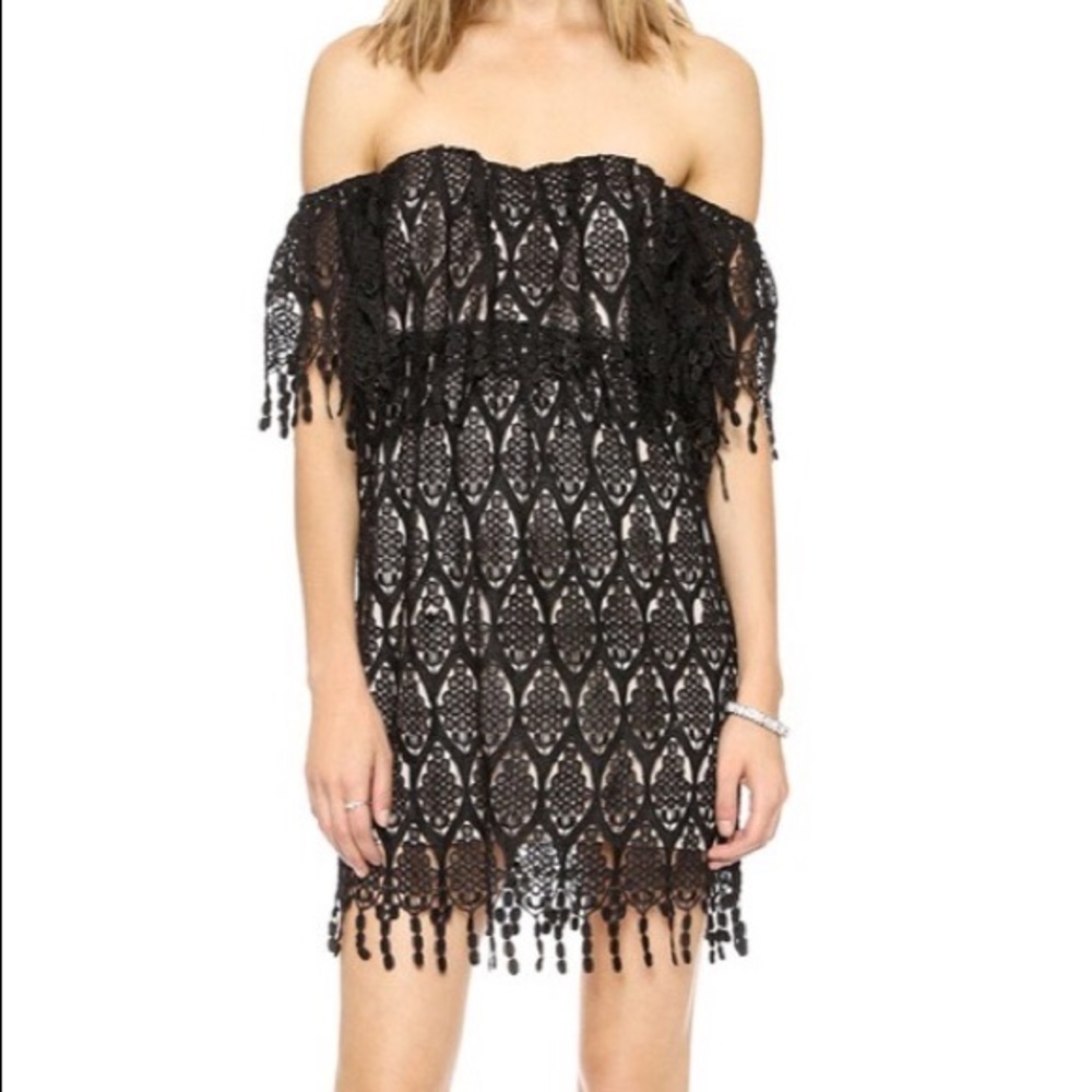 Stone Cold Fox Black Lace Dress